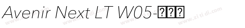 Avenir Next LT W05字体转换